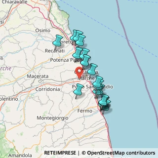 Mappa Via Enrico Mattei, 62012 Civitanova Marche MC, Italia (11.8095)