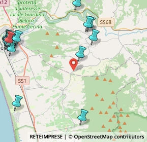 Mappa 56040 Bibbona LI, Italia (6.6515)