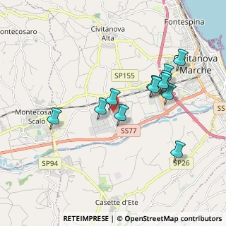 Mappa Via Achille Corona, 62012 Zona Industriale MC, Italia (1.795)