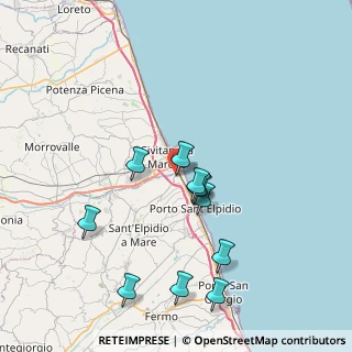 Mappa Auchan, 63821 Porto Sant'Elpidio FM, Italia (7.59182)