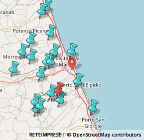 Mappa CC CEETRUS, 63821 Porto Sant'Elpidio FM, Italia (9.324)