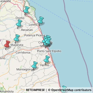 Mappa Auchan, 63821 Porto Sant'Elpidio FM, Italia (17.26917)
