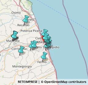 Mappa Auchan, 63821 Porto Sant'Elpidio FM, Italia (12.39933)