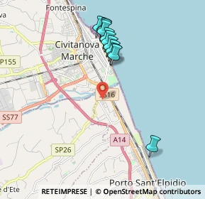 Mappa CC CEETRUS, 63821 Porto Sant'Elpidio FM, Italia (1.97636)