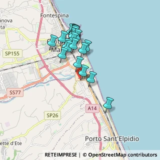 Mappa Auchan, 63821 Porto Sant'Elpidio FM, Italia (1.702)
