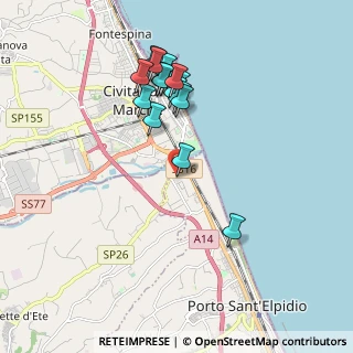 Mappa CC CEETRUS, 63821 Porto Sant'Elpidio FM, Italia (1.82533)