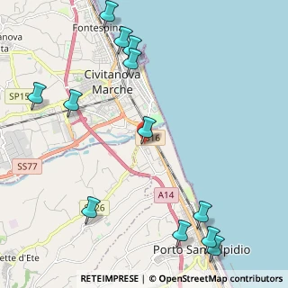 Mappa Auchan, 63821 Porto Sant'Elpidio FM, Italia (2.92833)