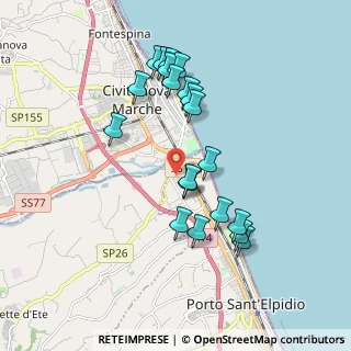 Mappa CC CEETRUS, 63821 Porto Sant'Elpidio FM, Italia (1.8375)