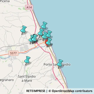 Mappa Auchan, 63821 Porto Sant'Elpidio FM, Italia (2.915)