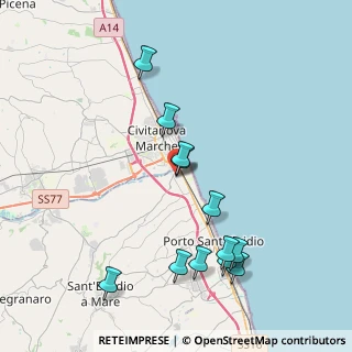 Mappa CC CEETRUS, 63821 Porto Sant'Elpidio FM, Italia (4.2775)