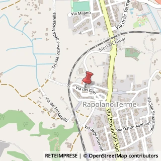 Mappa Via Dei Goti, 16, 53040 Rapolano Terme, Siena (Toscana)