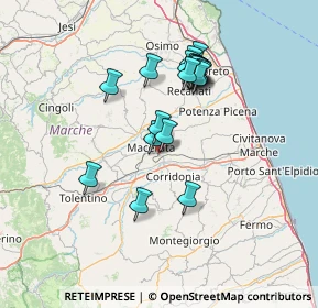 Mappa SP Maceratese, 62100 Macerata MC, Italia (12.6575)