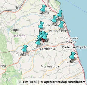 Mappa SP Maceratese, 62100 Macerata MC, Italia (12.34077)