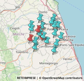 Mappa SP Maceratese, 62100 Macerata MC, Italia (9.7955)