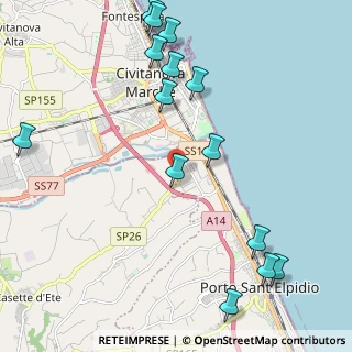 Mappa Via Fratte, 63821 Sant'Elpidio a Mare FM, Italia (2.73071)