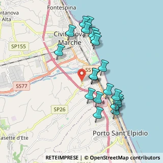 Mappa Via Fratte, 63821 Sant'Elpidio a Mare FM, Italia (1.962)