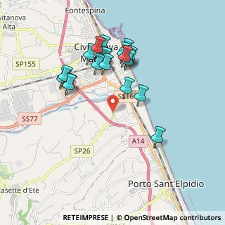 Mappa Via Fratte, 63821 Sant'Elpidio a Mare FM, Italia (1.835)