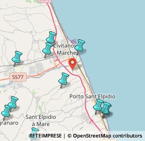 Mappa Via Fratte, 63821 Sant'Elpidio a Mare FM, Italia (5.70727)