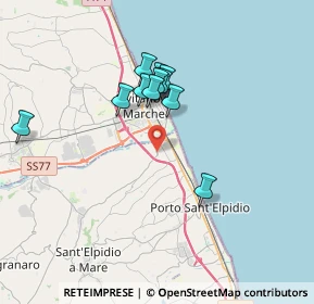 Mappa Via Fratte, 63821 Sant'Elpidio a Mare FM, Italia (3.08636)