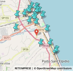 Mappa Via Fratte, 63821 Sant'Elpidio a Mare FM, Italia (2.188)