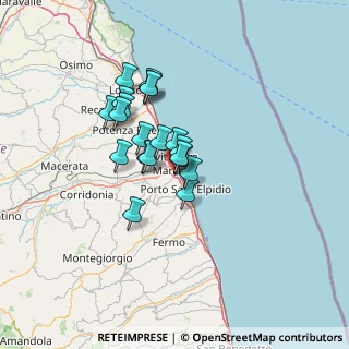 Mappa Via Fratte, 63821 Sant'Elpidio a Mare FM, Italia (9.922)