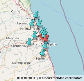 Mappa Via Fratte, 63821 Sant'Elpidio a Mare FM, Italia (8.07)