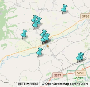 Mappa Via Antonio Gramsci, 62010 Treia MC, Italia (3.25833)