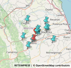 Mappa Via Antonio Gramsci, 62010 Treia MC, Italia (9.29333)