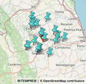 Mappa Via Antonio Gramsci, 62010 Treia MC, Italia (10.7785)