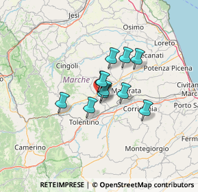 Mappa Via Ettore Majorana, 62010 Pollenza MC, Italia (7.95273)