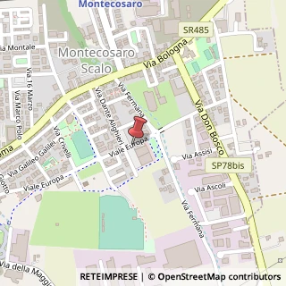 Mappa Viale Europa, 27, 62010 Montecosaro, Macerata (Marche)