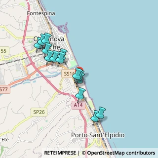 Mappa Centro Vacanze La Risacca, 63821 Porto Sant'Elpidio FM, Italia (1.77714)