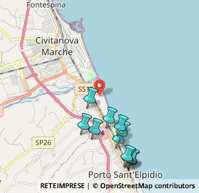 Mappa Centro Vacanze La Risacca, 63821 Porto Sant'Elpidio FM, Italia (2.19364)