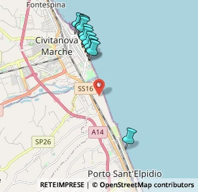 Mappa Centro Vacanze La Risacca, 63821 Porto Sant'Elpidio FM, Italia (2.11909)