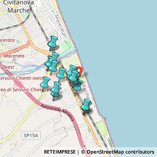 Mappa Centro Vacanze La Risacca, 63821 Porto Sant'Elpidio FM, Italia (0.764)