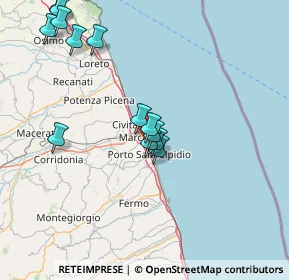Mappa Centro Vacanze La Risacca, 63821 Porto Sant'Elpidio FM, Italia (16.39615)