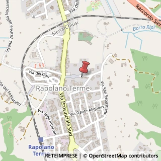 Mappa Via Emilio Alessandrini, 3, 53040 Rapolano Terme, Siena (Toscana)