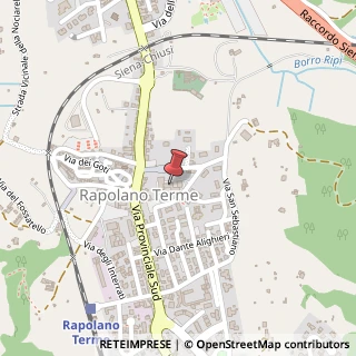 Mappa Via Pietro Nenni, 1, 53040 Rapolano Terme, Siena (Toscana)