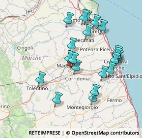 Mappa Via Domenico Costanzi, 62100 Macerata MC, Italia (15.5295)