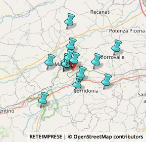 Mappa Via Domenico Costanzi, 62100 Macerata MC, Italia (4.84786)