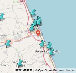 Mappa Via Mar Rosso, 63821 Porto Sant'Elpidio FM, Italia (4.43143)