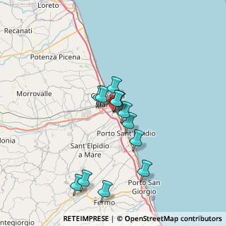 Mappa Via Mar Rosso, 63821 Porto Sant'Elpidio FM, Italia (6.2275)