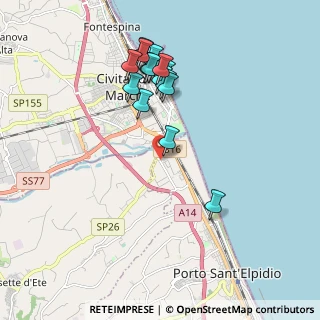 Mappa Via Mar Rosso, 63821 Porto Sant'Elpidio FM, Italia (1.90533)