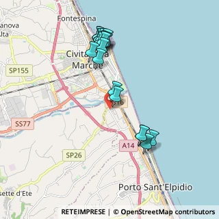 Mappa Via Mar Rosso, 63821 Porto Sant'Elpidio FM, Italia (2.074)