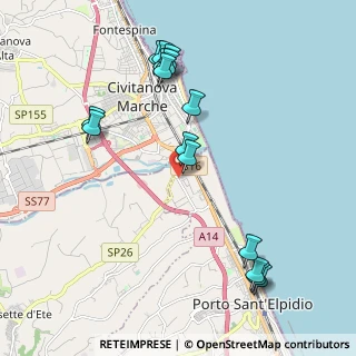 Mappa Via Mar Rosso, 63821 Porto Sant'Elpidio FM, Italia (2.304)