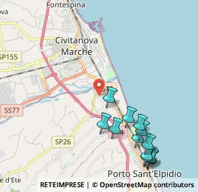 Mappa Via Mar Rosso, 63821 Porto Sant'Elpidio FM, Italia (2.49917)