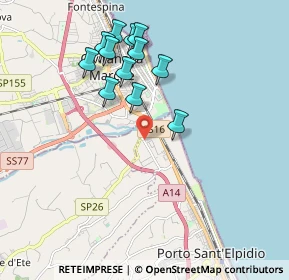 Mappa Via Mar Rosso, 63821 Porto Sant'Elpidio FM, Italia (1.89667)