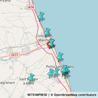 Mappa Via Mar Rosso, 63821 Porto Sant'Elpidio FM, Italia (4.24417)