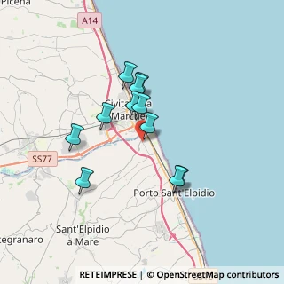 Mappa Via Mar Rosso, 63821 Porto Sant'Elpidio FM, Italia (2.9)