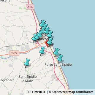 Mappa Via Mar Rosso, 63821 Porto Sant'Elpidio FM, Italia (2.5)